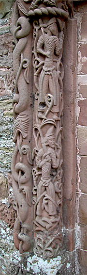 Carvings on Kilpeck doorway, Herefordshire