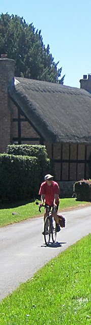Cyclist in Herefordshire
