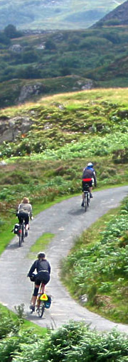 Cycling in the Snowdonia National Park, North Wales